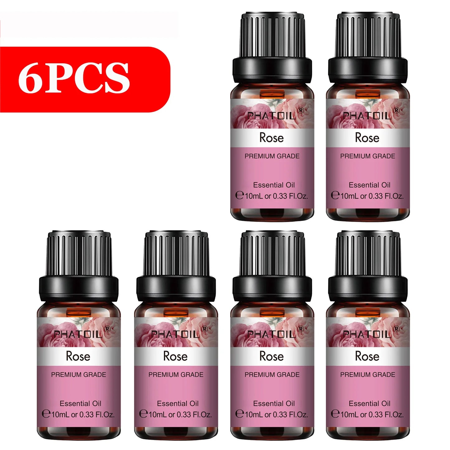 PHATOIL 6pcs Essential Oil Set 10ml