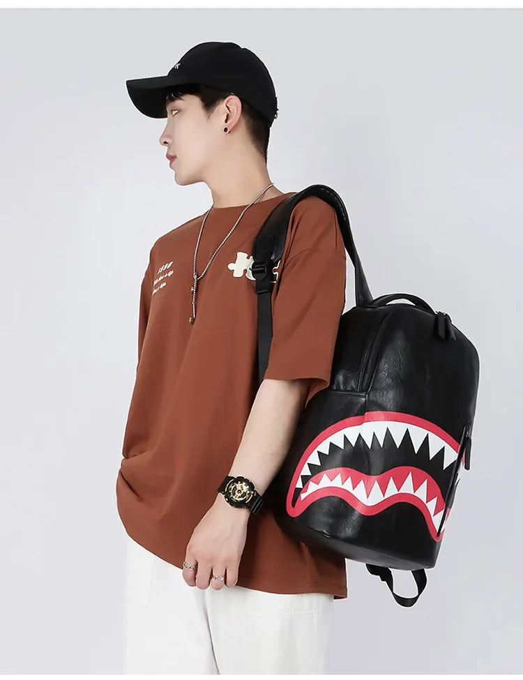 Men's Plaid Gym Shark Back