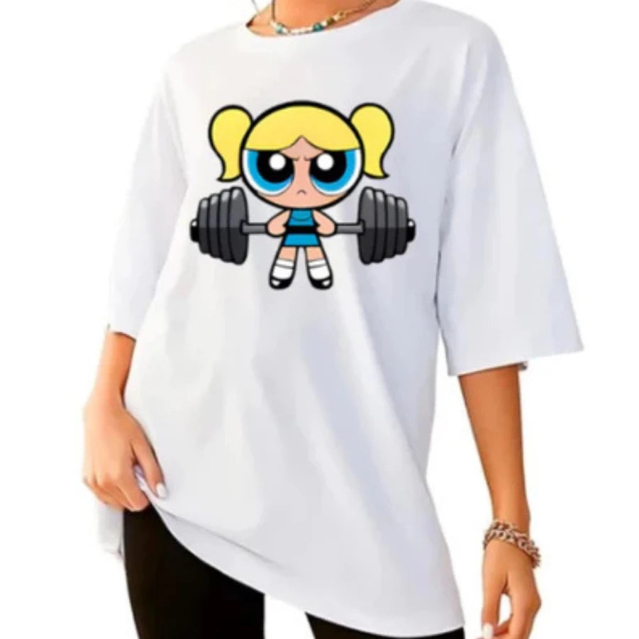 Power Puff Gym Girl T