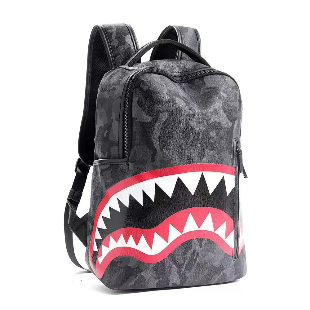 Men's Plaid Gym Shark Back