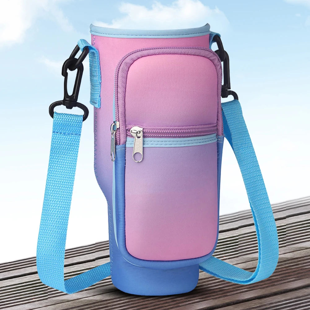 Portable Water Bottle Carrier Bag with Phone Pocket for Stanley 40oz