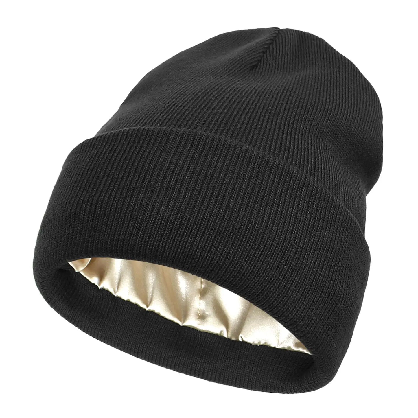 Unisex Satin Lined Beanie Hat For Women