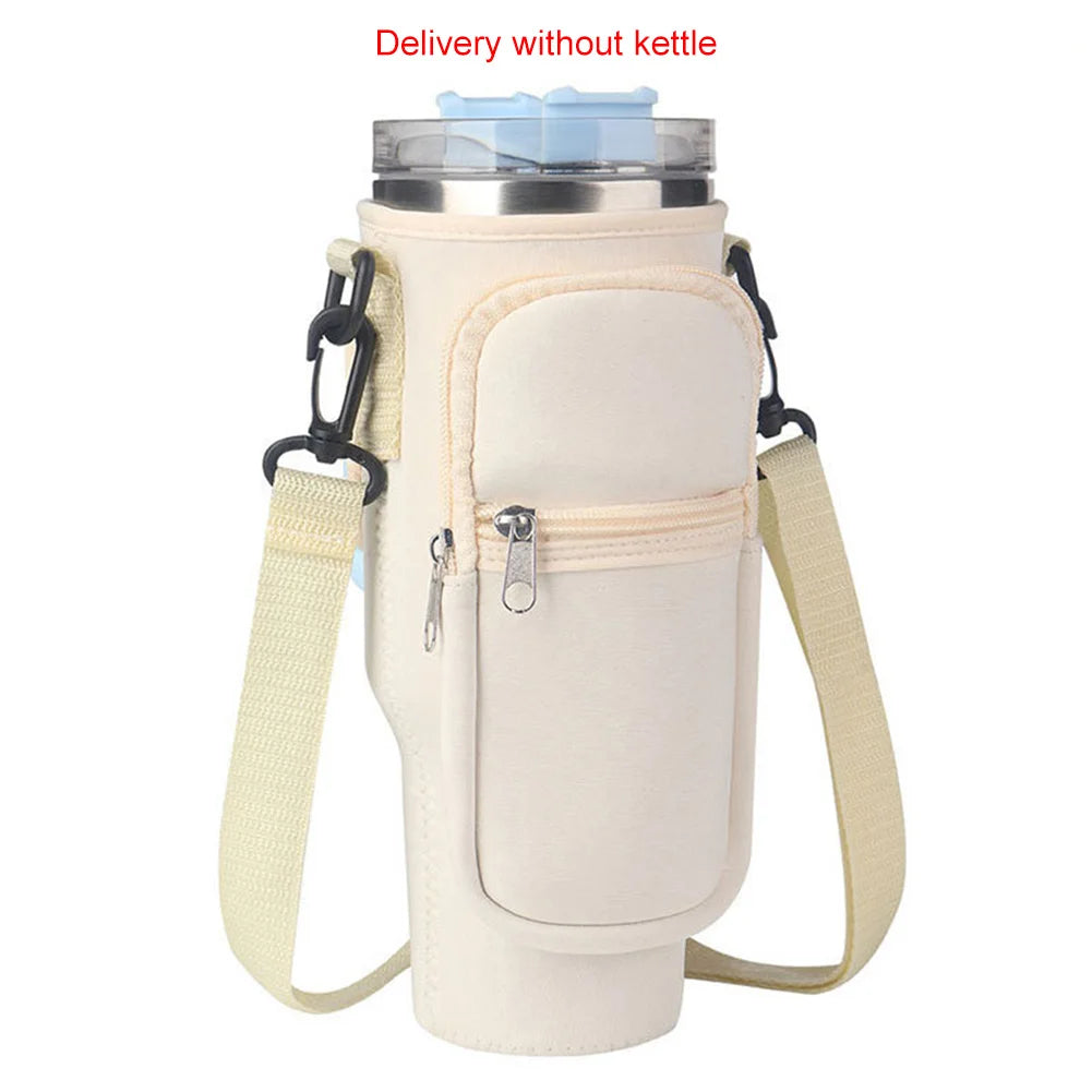 Portable Water Bottle Carrier Bag with Phone Pocket for Stanley 40oz