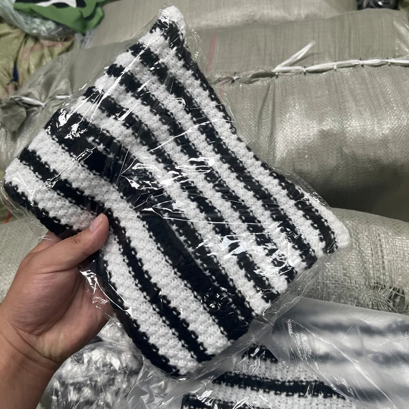 Knitted Kitty Beanie Hat