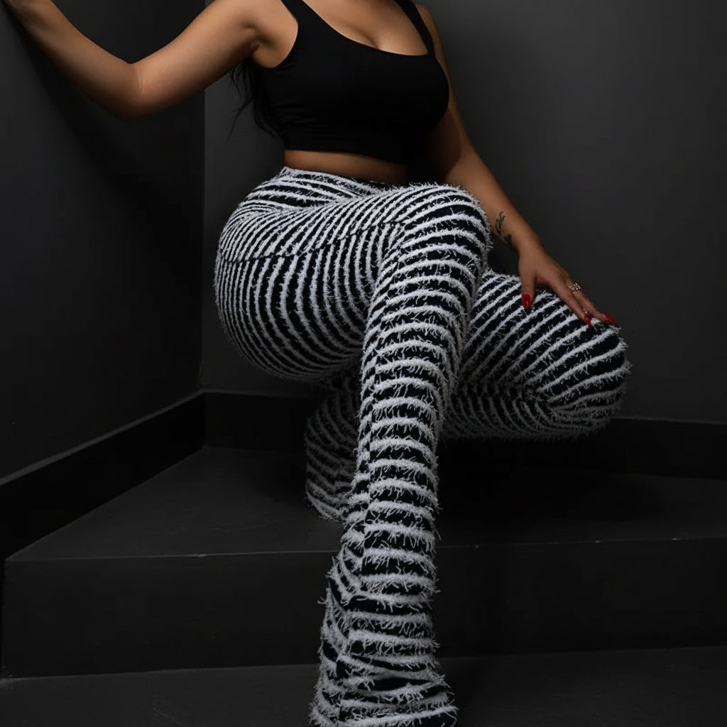 FlexStripe Wide-Leg Pants