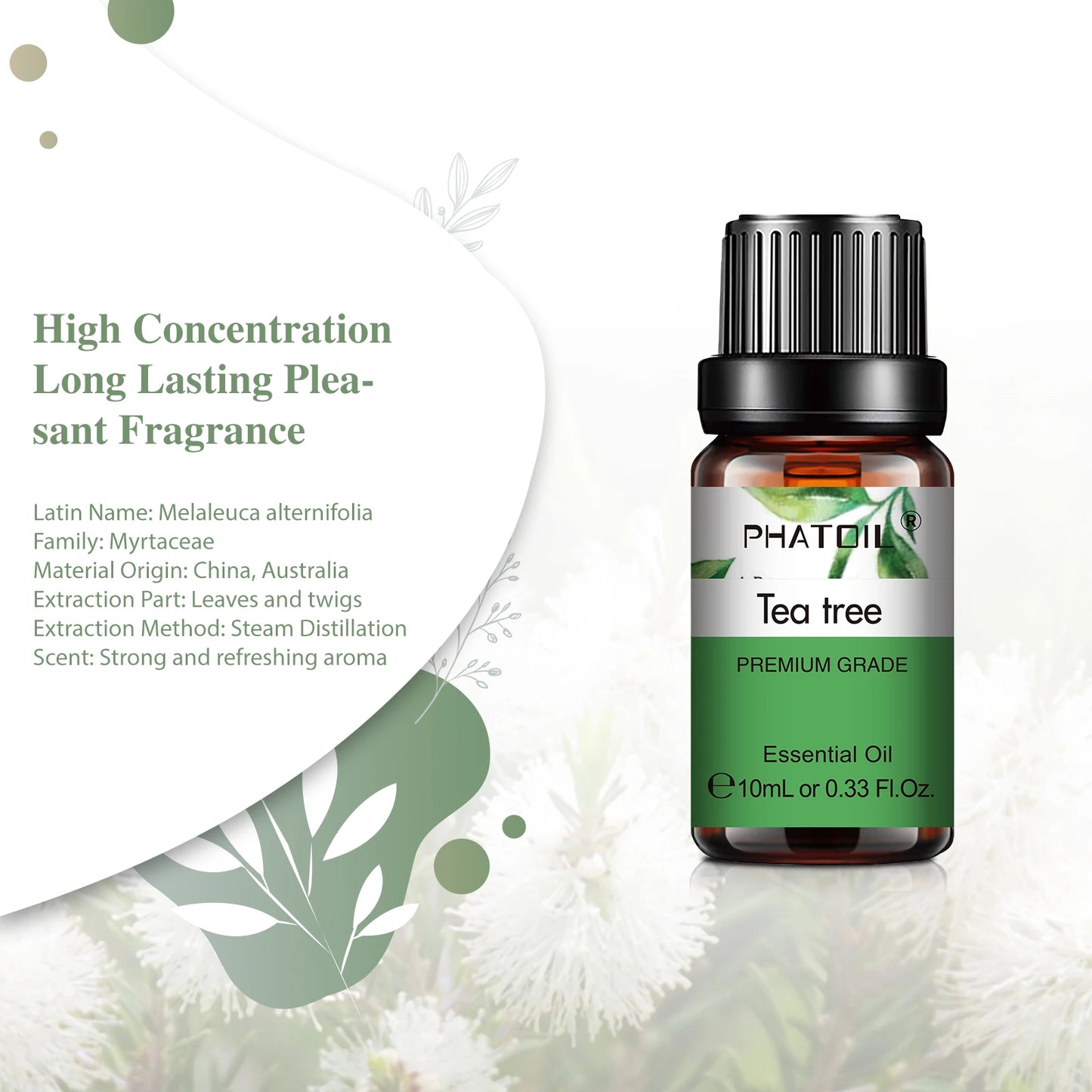 PHATOIL 6pcs Essential Oil Set 10ml