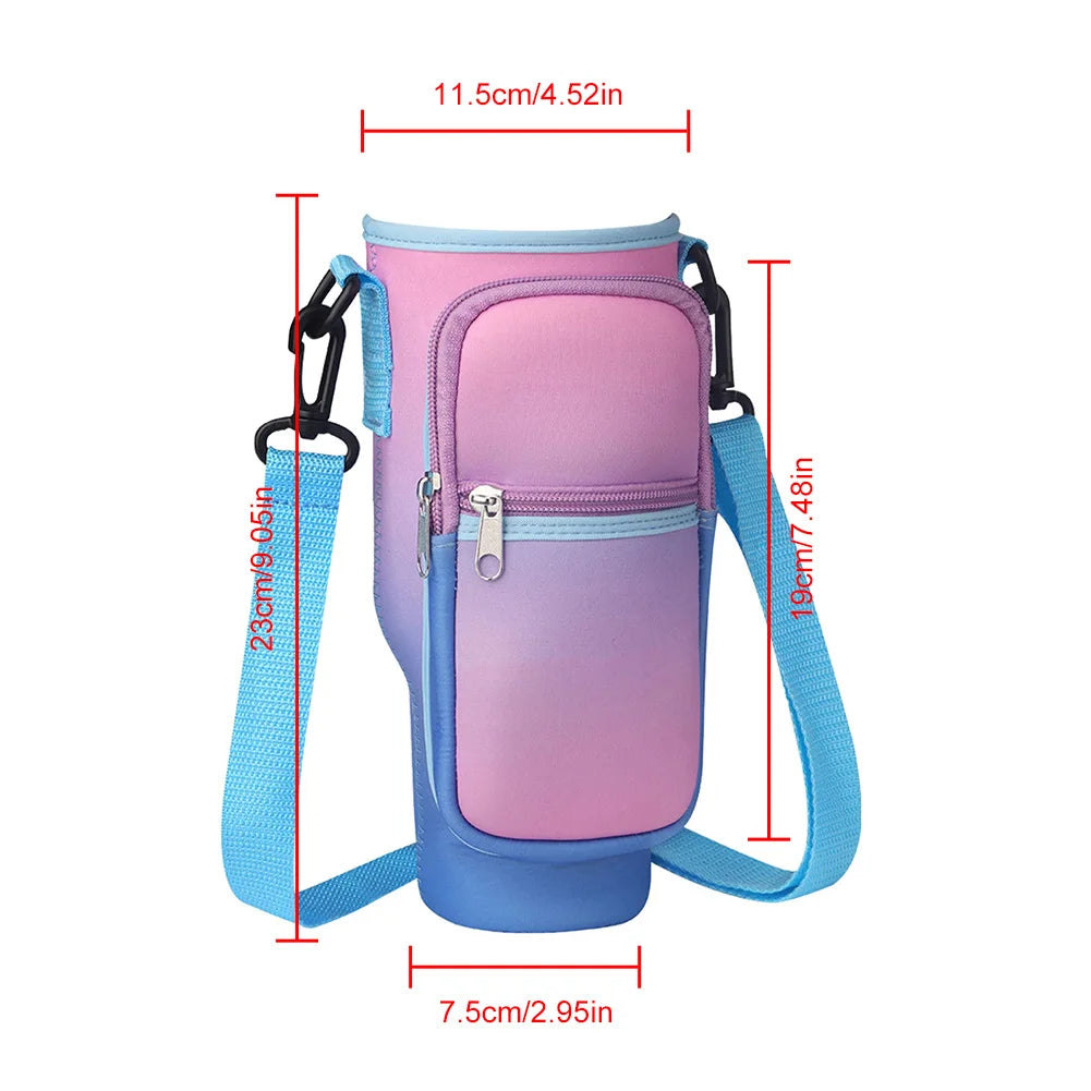 Portable Water Bottle Carrier Bag with Phone Pocket for Stanley 40oz