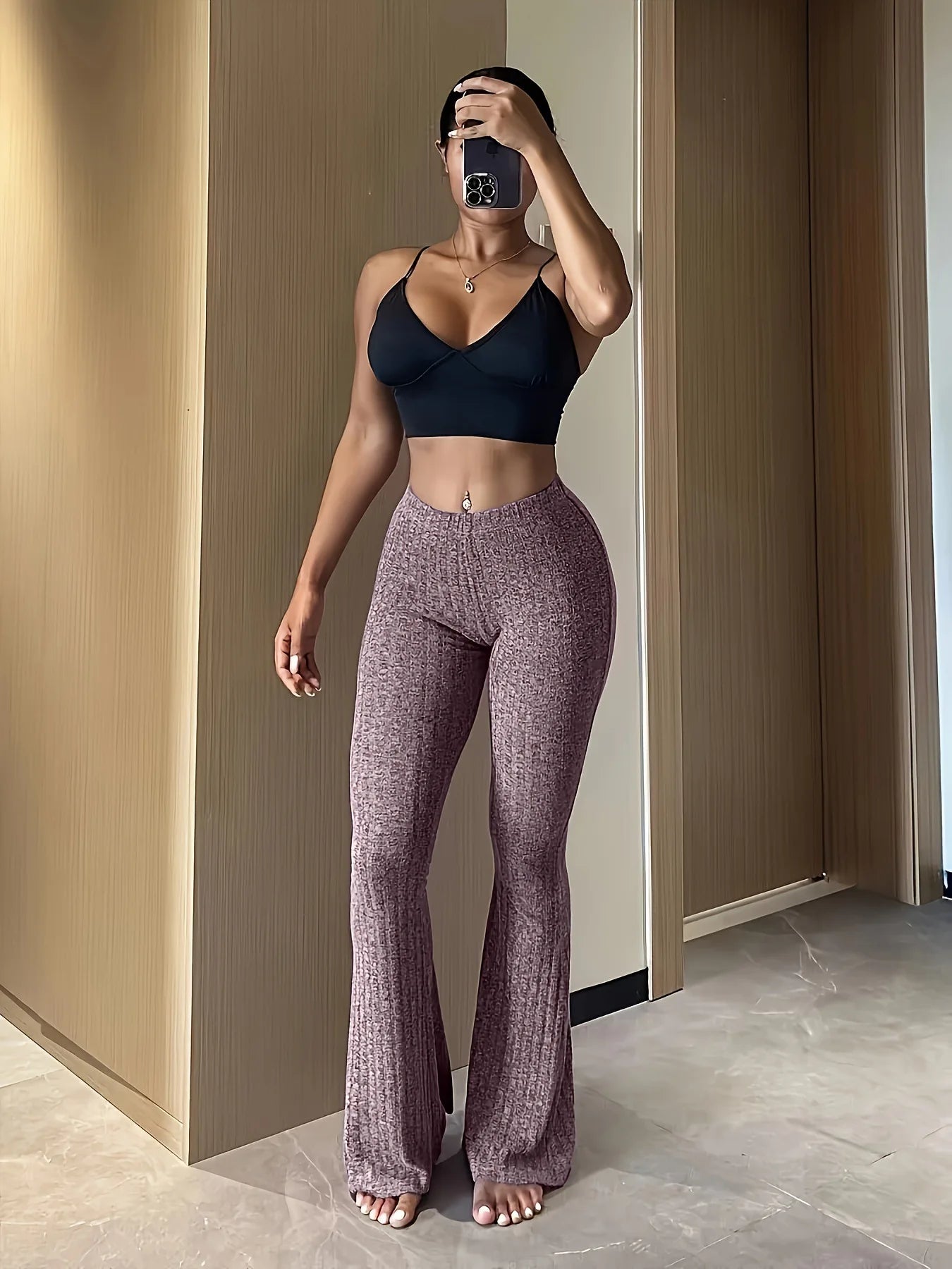 High Waist Flare Pants