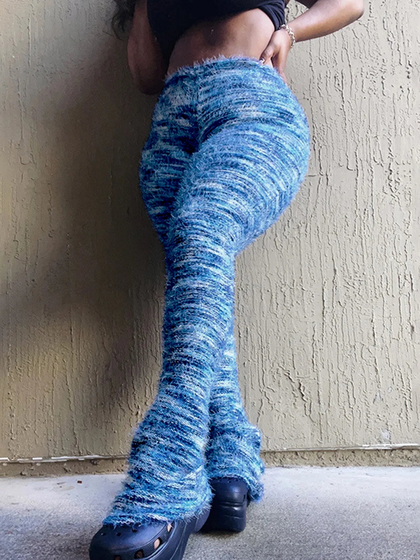 Furry Flare Yoga Pants