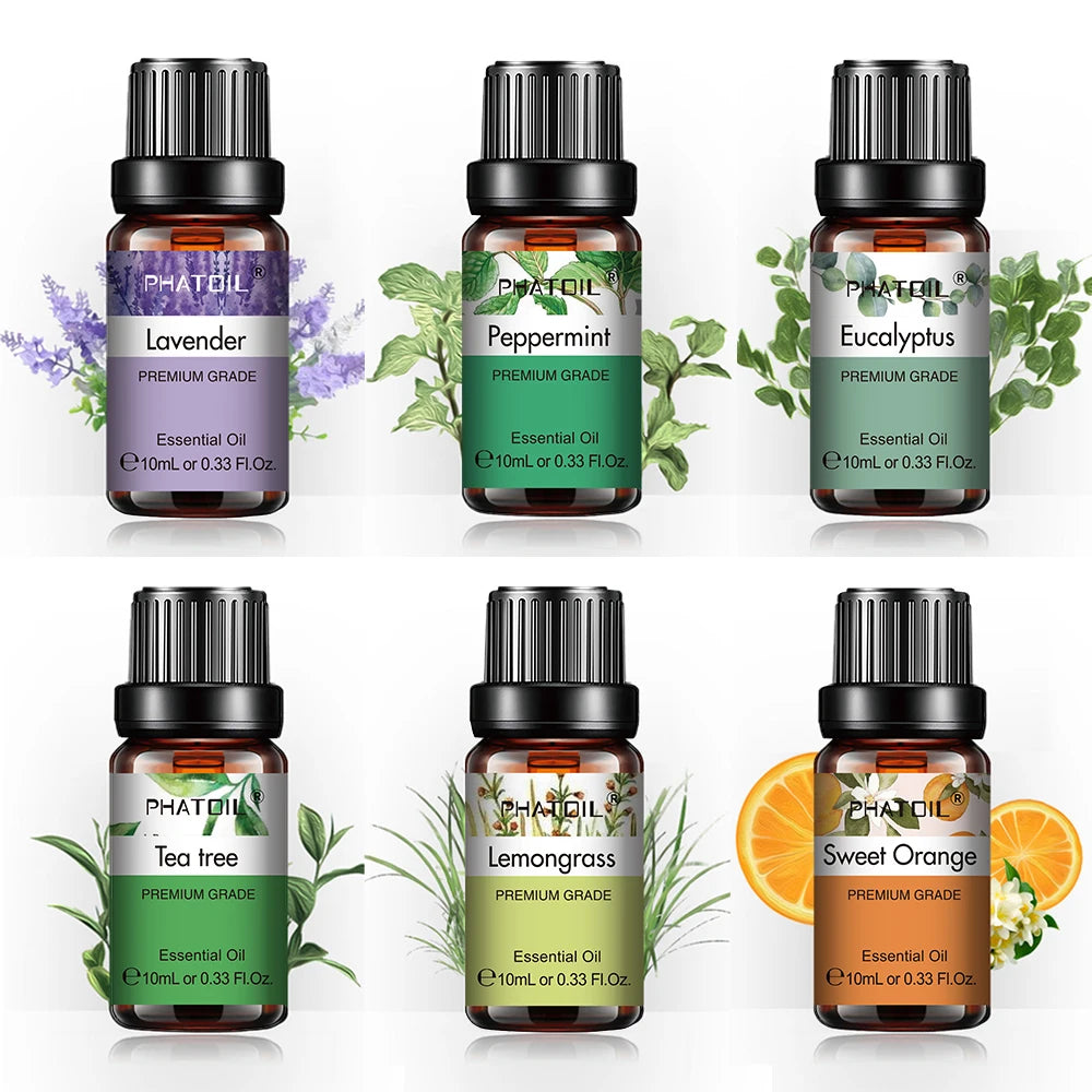 PHATOIL 6pcs Essential Oil Set 10ml