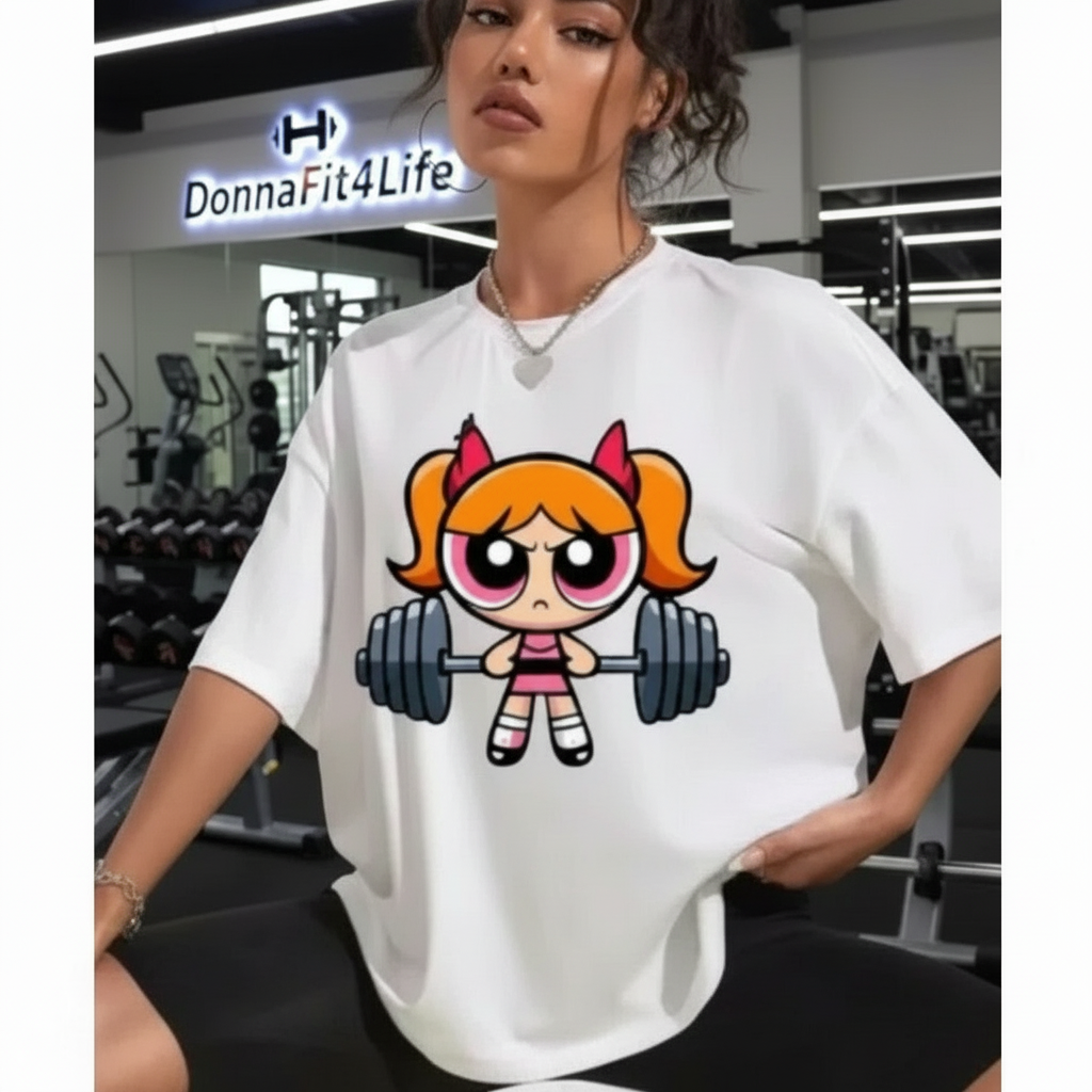 Power Puff Gym Girl T