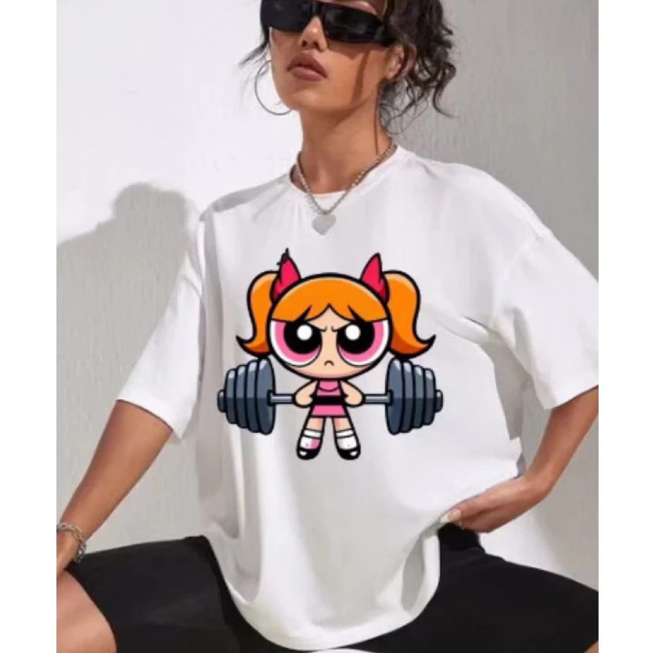 Power Puff Gym Girl T