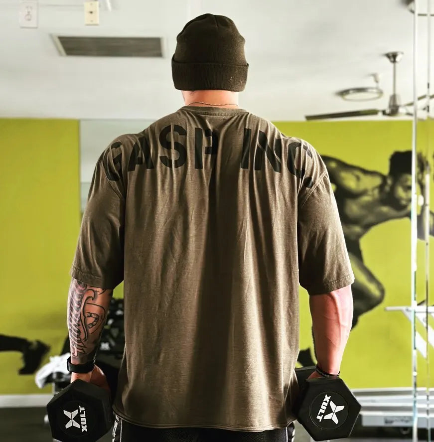 GASPt T-shirt Summer City Fitness Fitness Muscle Training Sports Loose casual crewneck Men's T-shirt couples pure cotton