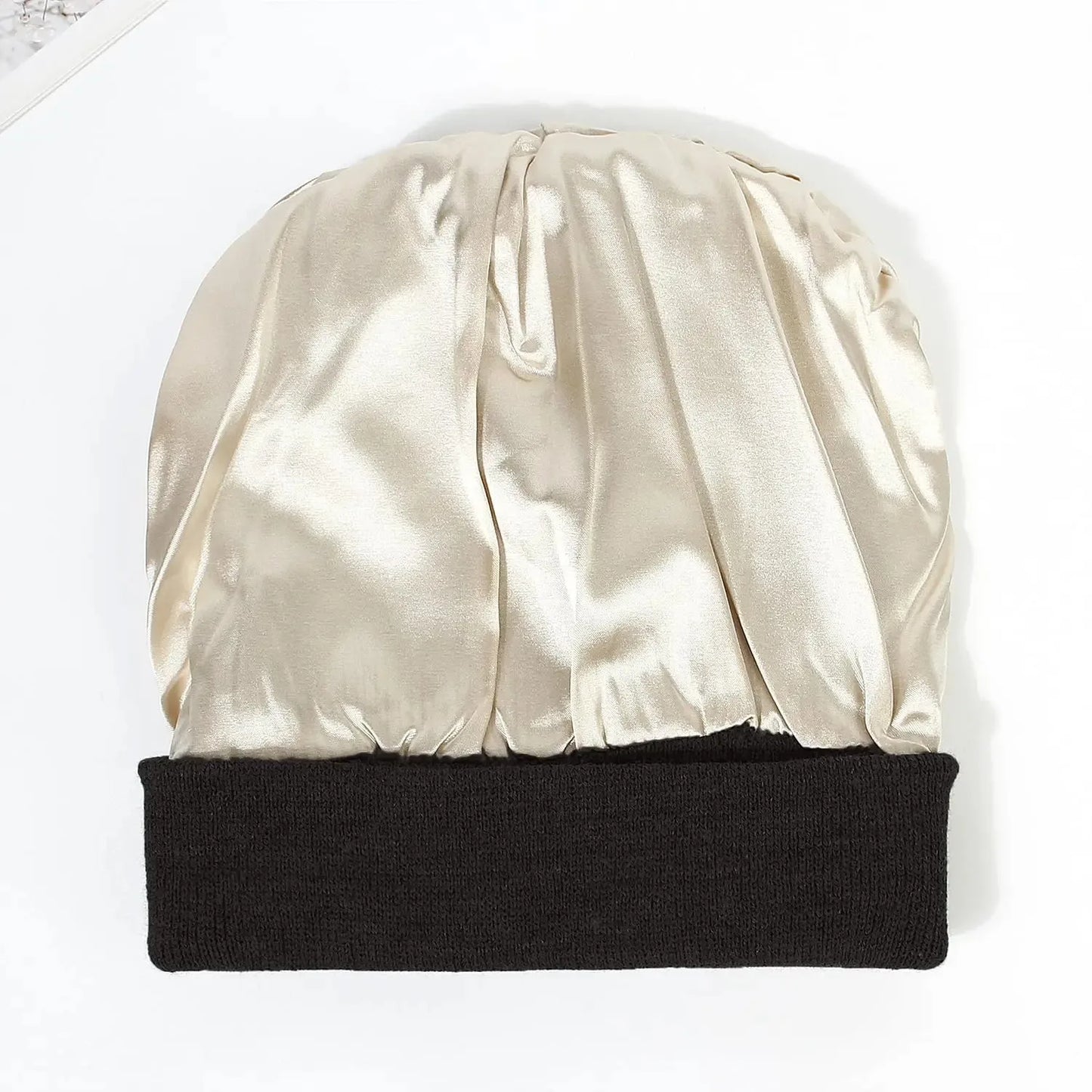 Unisex Satin Lined Beanie Hat For Women