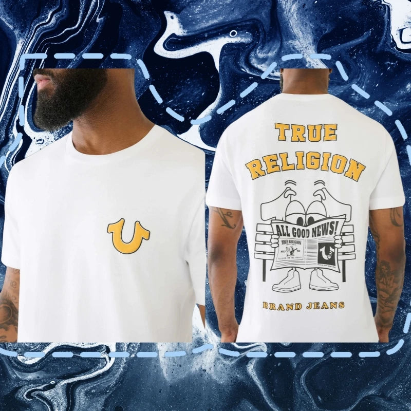 True Religion T-shirt Women Short Sleeves Men